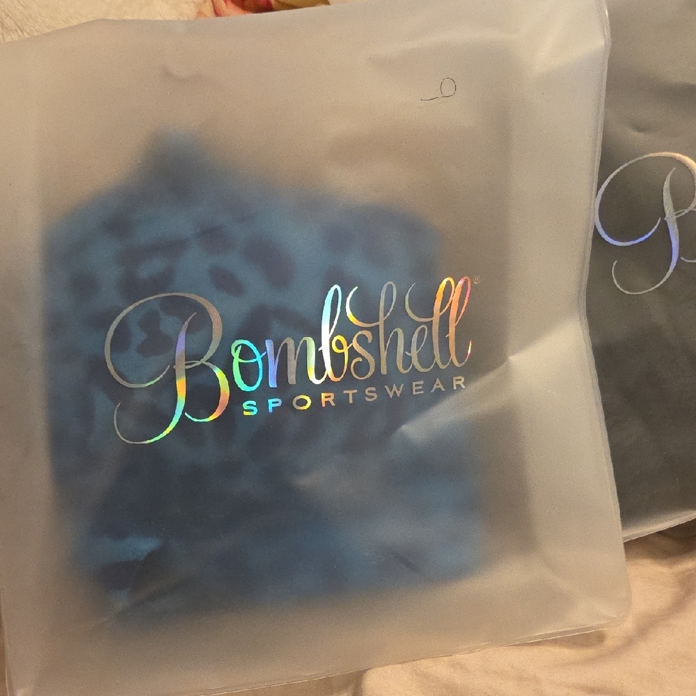 Bombshell Sportswear Blue Leopard Print